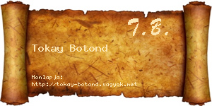 Tokay Botond névjegykártya